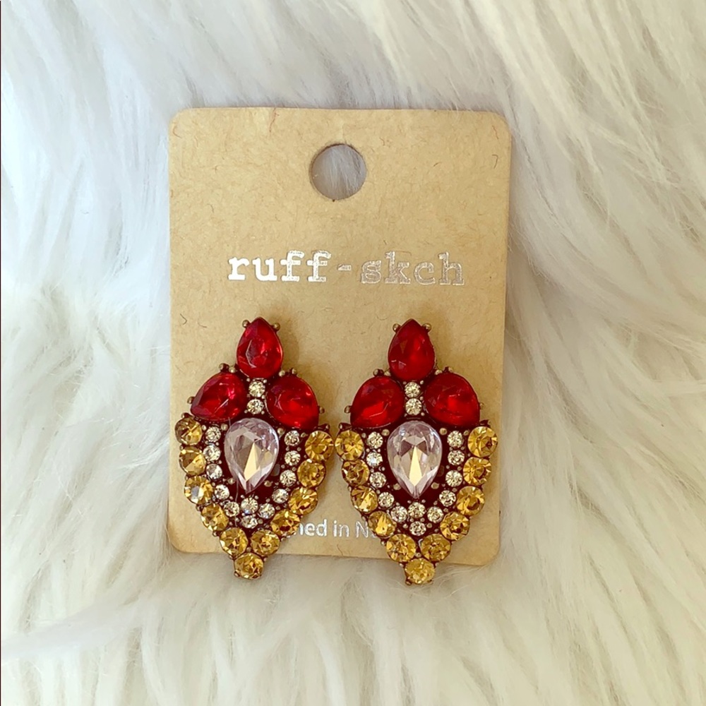 Teardrop Gem Earrings